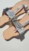 Handmade Kolhapuri Slippers Silver