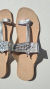 handmade Kolhapuri slippers SILVER